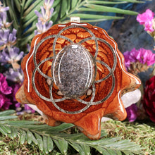 Load image into Gallery viewer, Iolite Sunstone with Seed of Life