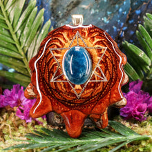 Load image into Gallery viewer, Blue Apatite with Merkaba