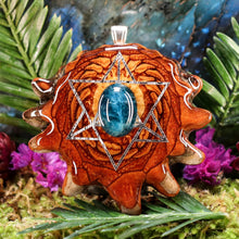 Load image into Gallery viewer, Blue Apatite with Merkaba