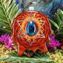 Load image into Gallery viewer, Blue Apatite with Merkaba