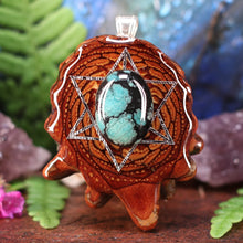 Load image into Gallery viewer, Turquoise with Merkaba