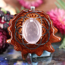 Load image into Gallery viewer, Rose Quartz with Seed of Life