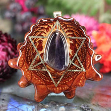 Load image into Gallery viewer, Iolite Sunstone with Merkaba
