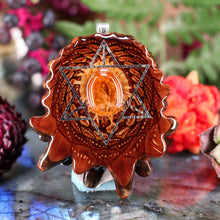 Load image into Gallery viewer, Red Sunstone with Merkaba
