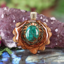 Load image into Gallery viewer, Mini Chrysocolla with Seed of Life