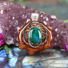 Load image into Gallery viewer, Mini Chrysocolla with Seed of Life
