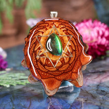 Load image into Gallery viewer, Ammolite with Merkaba