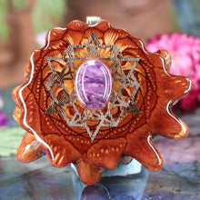 Load image into Gallery viewer, Charoite with 64 Star Tetrahedron
