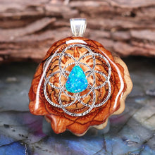 Load image into Gallery viewer, Mini Australian Blue Opal with Seed of Life