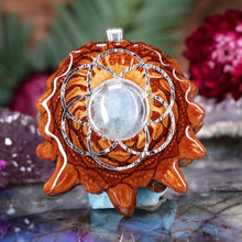 Load image into Gallery viewer, Aquamarine with Seed of Life