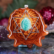 Load image into Gallery viewer, Amazonite with Merkaba