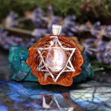 Load image into Gallery viewer, Mini Moonstone with Merkaba