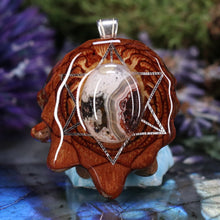 Load image into Gallery viewer, Crazy Lace Agate with Merkaba