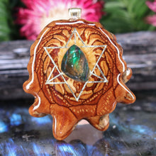 Load image into Gallery viewer, Ammolite with Merkaba
