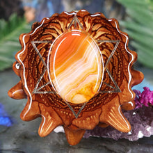 Load image into Gallery viewer, Carnelian with Merkaba
