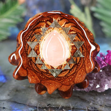 Load image into Gallery viewer, Rose Quartz with Sri Yantra