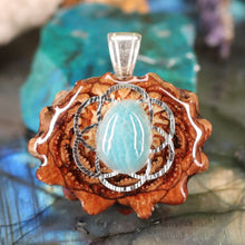 Load image into Gallery viewer, Mini Amazonite with Seed of Life