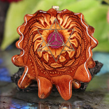 Load image into Gallery viewer, Crushed Sugilite (Glows) with Merkaba