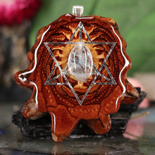 Load image into Gallery viewer, Aquamarine with Merkaba