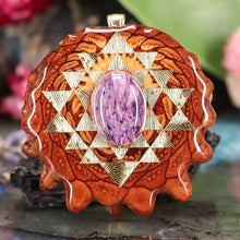 Load image into Gallery viewer, Charoite with Sri Yantra