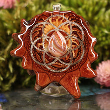 Load image into Gallery viewer, Crazy Lace Agate with Seed of Life