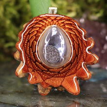 Load image into Gallery viewer, Gray Druzy Quartz