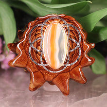 Load image into Gallery viewer, Carnelian with Seed of Life