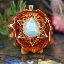Load image into Gallery viewer, Larimar with Merkaba