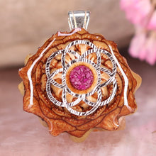 Load image into Gallery viewer, Mini Crushed Sugilite (Glows) with Seed of Life