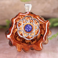 Load image into Gallery viewer, Mini Crushed Lapis (Glows) with Seed of Life