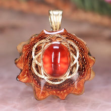 Load image into Gallery viewer, Mini Red Garnet with Seed of Life
