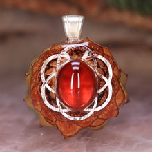 Load image into Gallery viewer, Mini Red Garnet with Seed of Life
