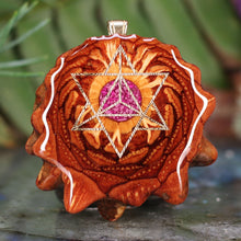 Load image into Gallery viewer, Crushed Sugilite (Glows) with Merkaba
