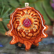 Load image into Gallery viewer, Crushed Sugilite (Glows) with Merkaba