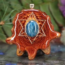 Load image into Gallery viewer, Blue Apatite with Merkaba