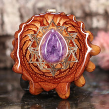 Load image into Gallery viewer, Charoite with 64 Star Tetrahedron