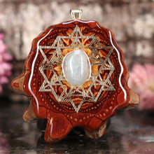 Load image into Gallery viewer, Aquamarine with 64 Star Tetrahedron