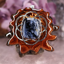 Load image into Gallery viewer, Blue Pietersite with Seed of Life