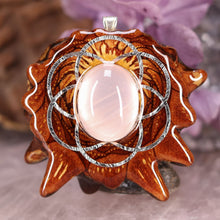 Load image into Gallery viewer, Rose Quartz with Seed of Life