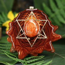Load image into Gallery viewer, Red Sunstone with Merkaba