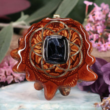 Load image into Gallery viewer, Blue Pietersite with Seed of Life
