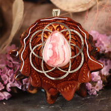 Load image into Gallery viewer, Rhodochrosite with Seed of Life