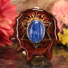 Load image into Gallery viewer, Blue Kyanite with Merkaba