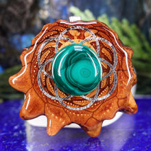 Load image into Gallery viewer, Malachite with Seed of Life