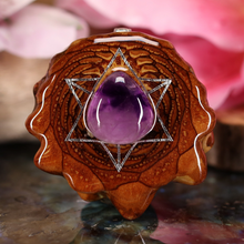 Load image into Gallery viewer, Amethyst with Merkaba