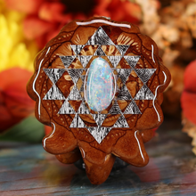 Load image into Gallery viewer, Australian Blue Opal with Sri Yantra