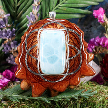 Load image into Gallery viewer, Larimar with Seed of Life
