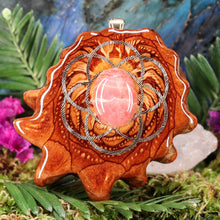 Load image into Gallery viewer, Rhodochrosite with Seed of Life
