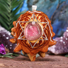 Load image into Gallery viewer, Watermelon Tourmaline with Merkaba
