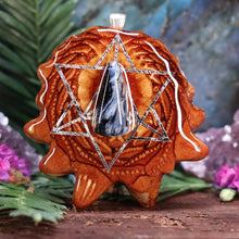 Load image into Gallery viewer, Blue Pietersite with Merkaba
